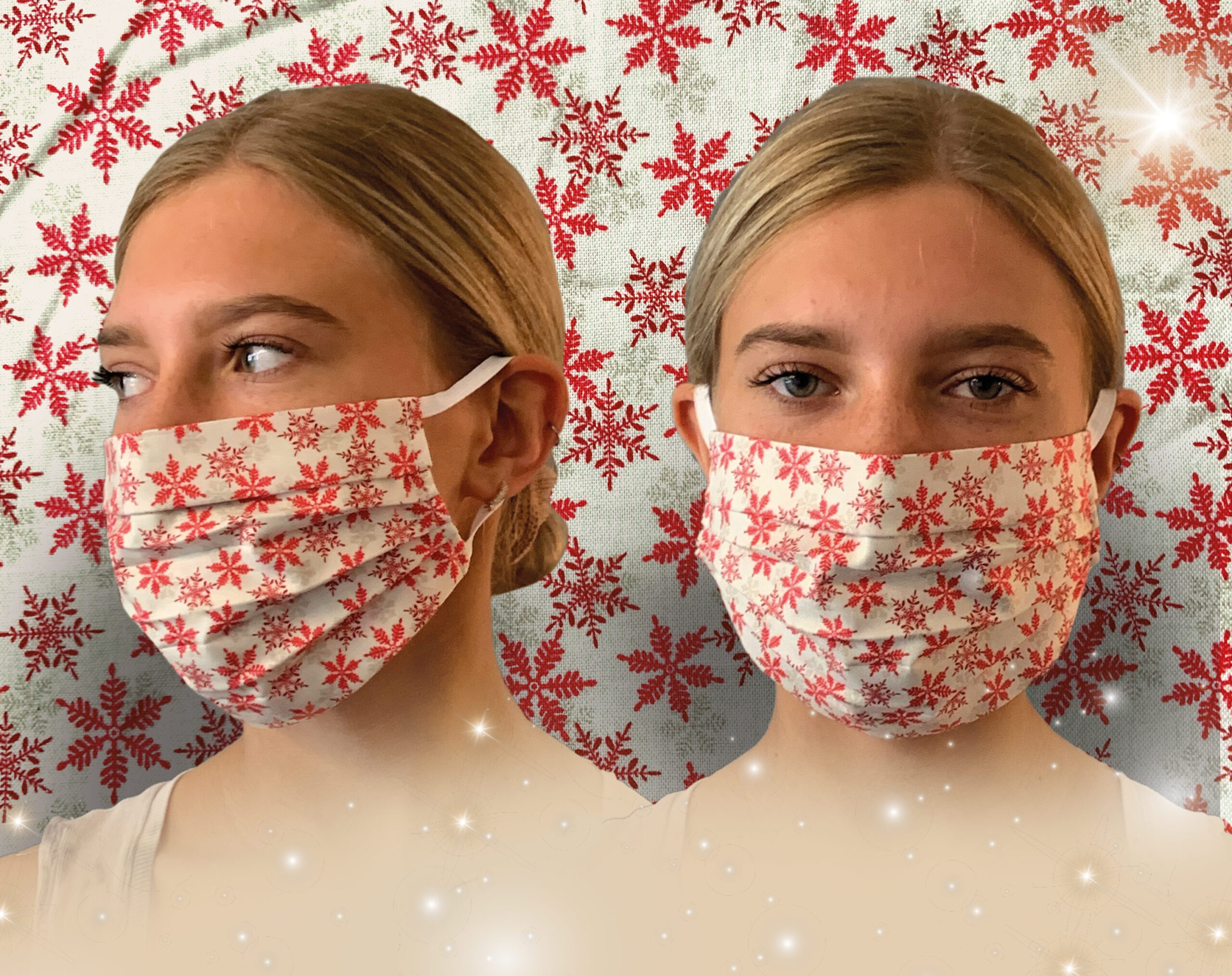 Snowflakes Face Mask